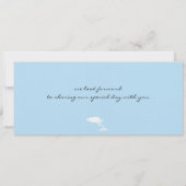 Boarding nach Aruba Hochzeit Einladung (Rückseite)