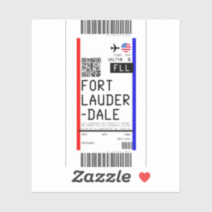 Boarding nach Fort Lauderdale (FLL) Aufkleber