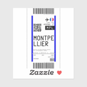 Boarding nach Montpellier (MPL) Aufkleber