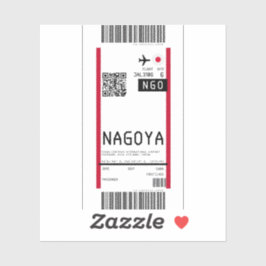 Boarding nach Nagoya Japan (NRO) Aufkleber