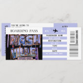 Boarding Nashville am Wochenende Einladung (Vorne/Hinten)