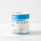 Boarding Pass 5000x1958 (blau) CHB Kaffeetasse (Mittel)