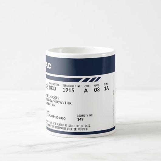 Boarding Pass 5000x1958 (blau) SFR2 Kaffeetasse (Mittel)