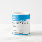 Boarding Pass 5000x1958 (blau) SFR Kaffeetasse (Mittel)