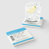 Boarding Pass 6000x6000 (blue) DAM09 Steinuntersetzer (Seitenansicht)