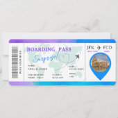 Boarding Pass Airline Ticketübersicht Einladung (Vorderseite)