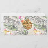 Boarding Pass | Ananas | Beach Birthday Party Einladung (Rückseite)