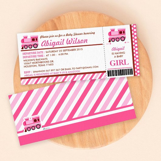 Boarding Pass Baby Dusche Party Einladung