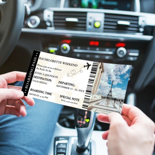 Boarding Pass Bachelorette Einladung