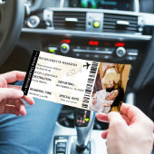 Boarding Pass Bachelorette Wochenende Eintritt in  Save The Date