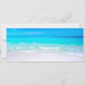 Boarding Pass Beach Foto UAWG & Wedding Einladung (Rückseite)