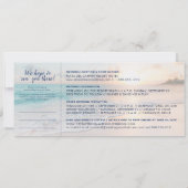 Boarding Pass Beach Ticket All-In-One-UAWG und Einladung (Rückseite)