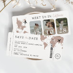 Boarding Pass Beige Neutral 3 Fotos Hochzeit Save The Date<br><div class="desc">Boarding Pass Wedding Save the Date - Elegante Hochzeit in Urlaubsort Ankündigung ✈️ 💍 bereit, mit diesem atemberaubenden Boarding Pass Save the Date auf die Reise eines Lebens zu starten! Dieses elegante Design ist für Paare gedacht, die eine traumhafte Hochzeit in Urlaubsort planen. Es ist der perfekte Ort, um Ihren...</div>