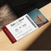 Boarding Pass Birthday Flight Gutschein Foto Einladung