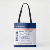 Boarding Pass - Blue & Red Tasche (Vorderseite)