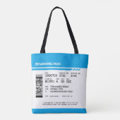 Boarding Pass (blue) Tasche (Rückseite)
