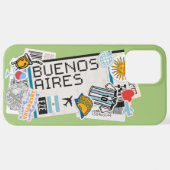 BOARDING PASS BUENO AIRES ARGENTINA iPhone FALL iPhone Hülle (Hinten horizontal)