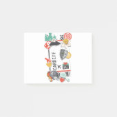 BOARDING PASS CARDIFF WALES POST-IT KLEBEZETTEL (Vorderseite)