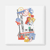 BOARDING PASS CONSTANTINE ALGERIA MAGNET (Vorne)