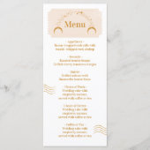 Boarding Pass Cosmic Wedding Destination Menükarte (Vorderseite)