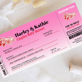 Boarding Pass Couples Einladung