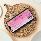 Boarding Pass Couples Einladung