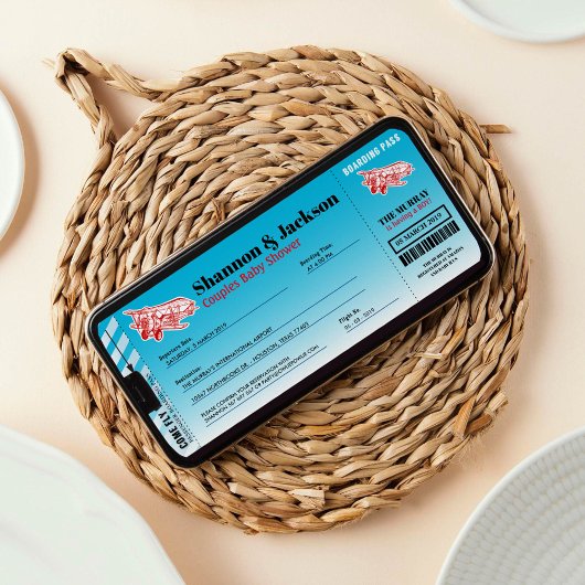 Boarding Pass Couples Einladung