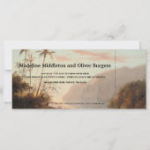 Boarding Pass Destination Tropische Palmen (Rückseite)