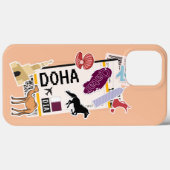 BOARDING PASS DOHA QATAR iPhone FALL Case-Mate iPhone Hülle (Rückseite (Horizontal))