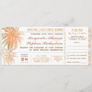 Boarding Pass Eintrittskarten Hochzeitsfeiern mit Einladung