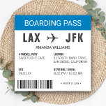 Boarding Pass Farewell Party Einladung<br><div class="desc">Feiern Sie Ihr Party mit dieser lustigen Boarding Pass Einladung. Bearbeiten Sie die Vorderseite und Rückseite dieser Karte mit Ihren Daten.</div>