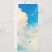 Boarding Pass Fliege Geburtstagsparty Einladung (Rückseite)