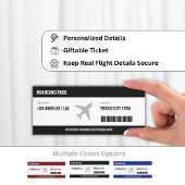 Boarding Pass Flugzeug Einladung