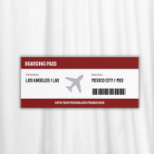 Boarding Pass Flugzeug Einladung