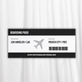 Boarding Pass Flugzeug Einladung