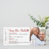 Boarding-Pass-Foto Rote Flugzeug-Logo Rett (Stehend Vorderseite)