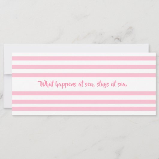 Boarding-Pass für den Birthday Crucket Einladung (Rückseite)