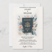 Boarding-Pass für Flugzeuge Einladung (Vorderseite)