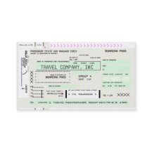 Boarding-Pass für individuell anpassbare Flugzeuge