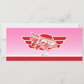 Boarding Pass Geburtstagsparty Einladung (Rückseite)