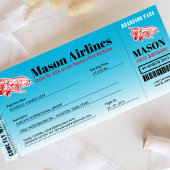 Boarding Pass Geburtstagsparty Einladung