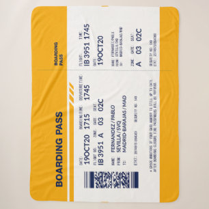 Boarding Pass - Gelb Sherpadecke