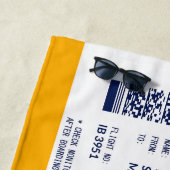 Boarding Pass - Gelb Strandtuch (Beispiel)