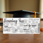 Boarding Pass Grad Cap Graduation Party Einladung