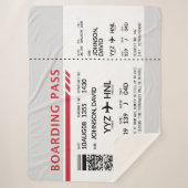 Boarding Pass - Grau Sherpadecke (Vorderseite)