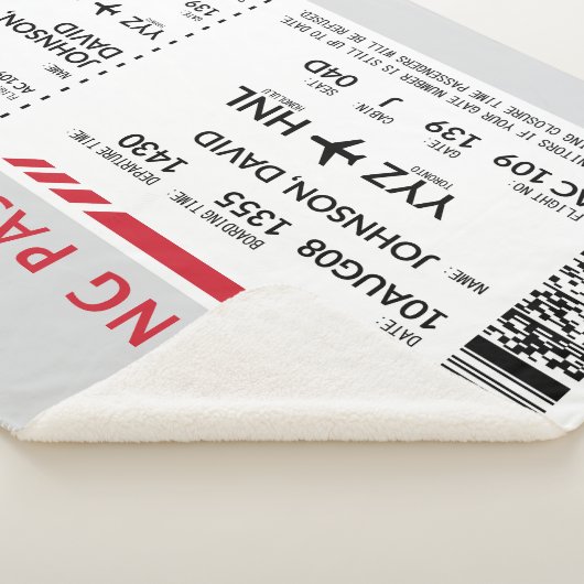 Boarding Pass - Grau Sherpadecke (3/4)