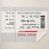 Boarding Pass - Grau Sherpadecke (Vorderseite (Horizontal))