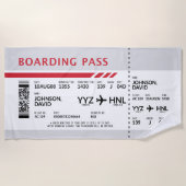 Boarding Pass - Grau Strandtuch (Vorderseite)