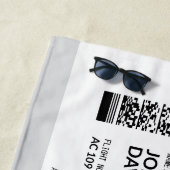 Boarding Pass - Grau Strandtuch (Beispiel)