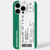 Boarding Pass - Green Case-Mate iPhone Hülle (Rückseite)